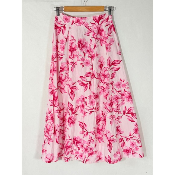Zara Dresses & Skirts - Zara Pink Floral Maxi Skirt